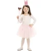 Kit Princesa Rosa Infantil 3 pcs