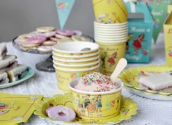 Kit 6 Vasos Vintage para Helado con Cuchara