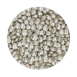 Lentejas de Chocolate Plata Brillante 80 gr - Funcakes