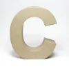 Letra C de Cartón 17cm