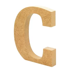 Letra de madera C 12cm