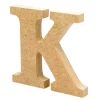 Letra de madera K 12cm