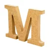 Letra de madera M 12cm
