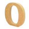 Letra de madera O 12cm