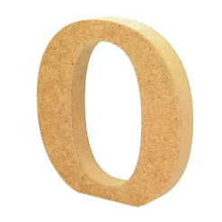 Letra de madera O 12cm