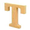 Letra de madera T 12cm