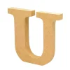 Letra de madera U 12cm