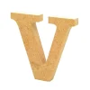 Letra de madera V 12cm