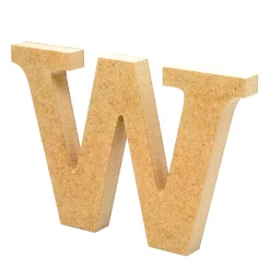 Letra de madera W 12cm