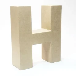 Letra H de Cartón 17cm