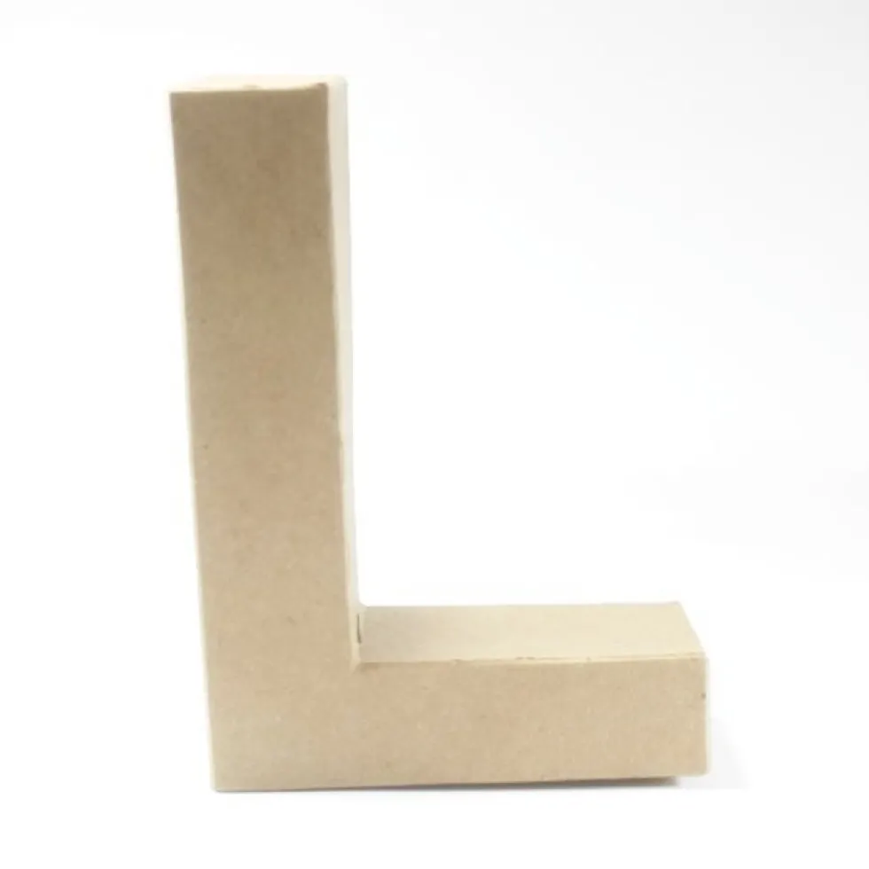 Letra L de Cartón 17cm