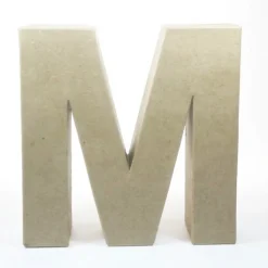 Letra M de Cartón 17cm