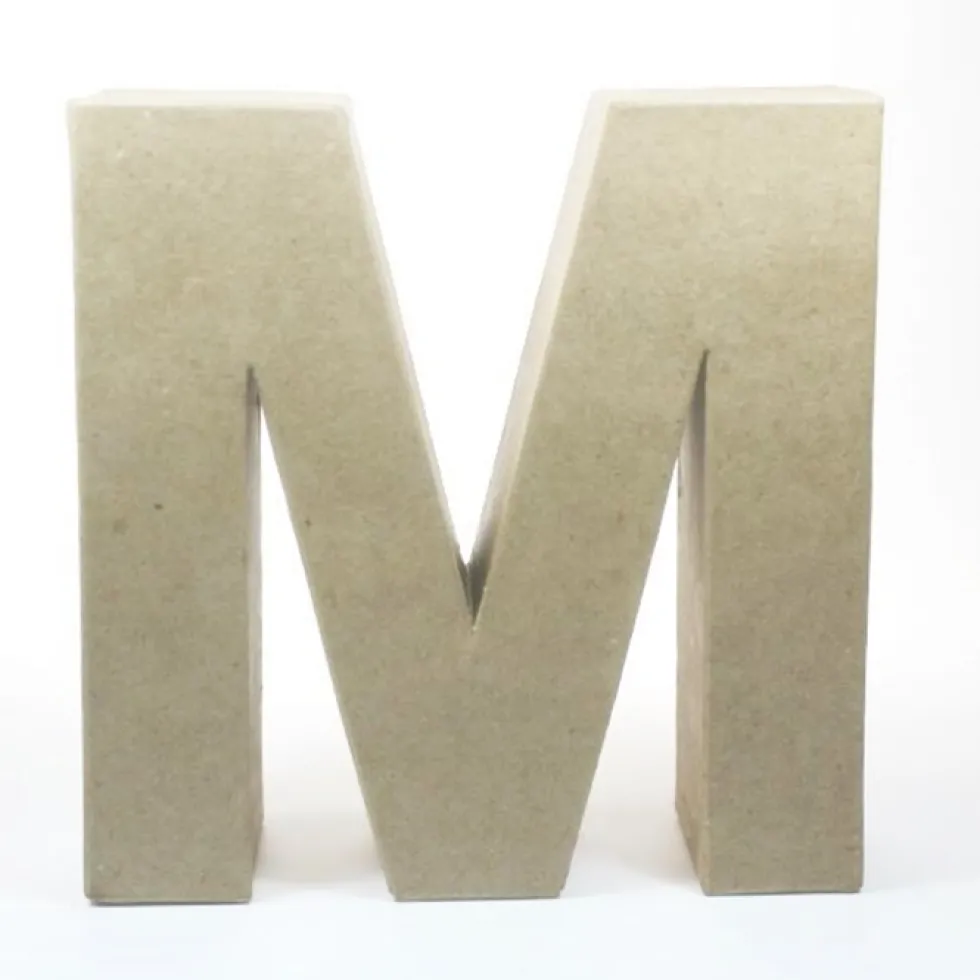 Letra M de Cartón 17cm