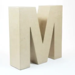 Letra M de Cartón 17cm
