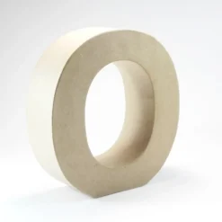 Letra O de Cartón 17cm