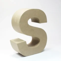 Letra S de Cartón 17cm