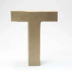 Letra T de Cartón 17cm
