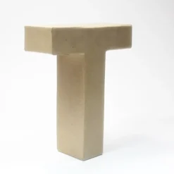 Letra T de Cartón 17cm