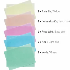 Láminas Papel de Oblea Comestibles Finas de Colores 10 ud