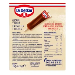 Lápices Pasteleros de Chocolate 4 ud
