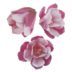 Magnolias de Oblea color Rosa 6 ud