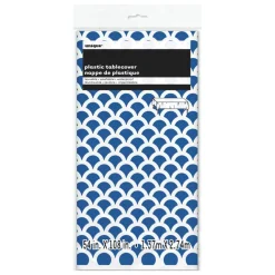 Mantel de Escamas Azules y Blancas