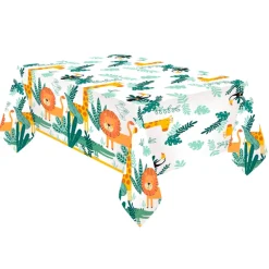 Mantel de Papel Animales de la Selva 180 cm x 120 cm