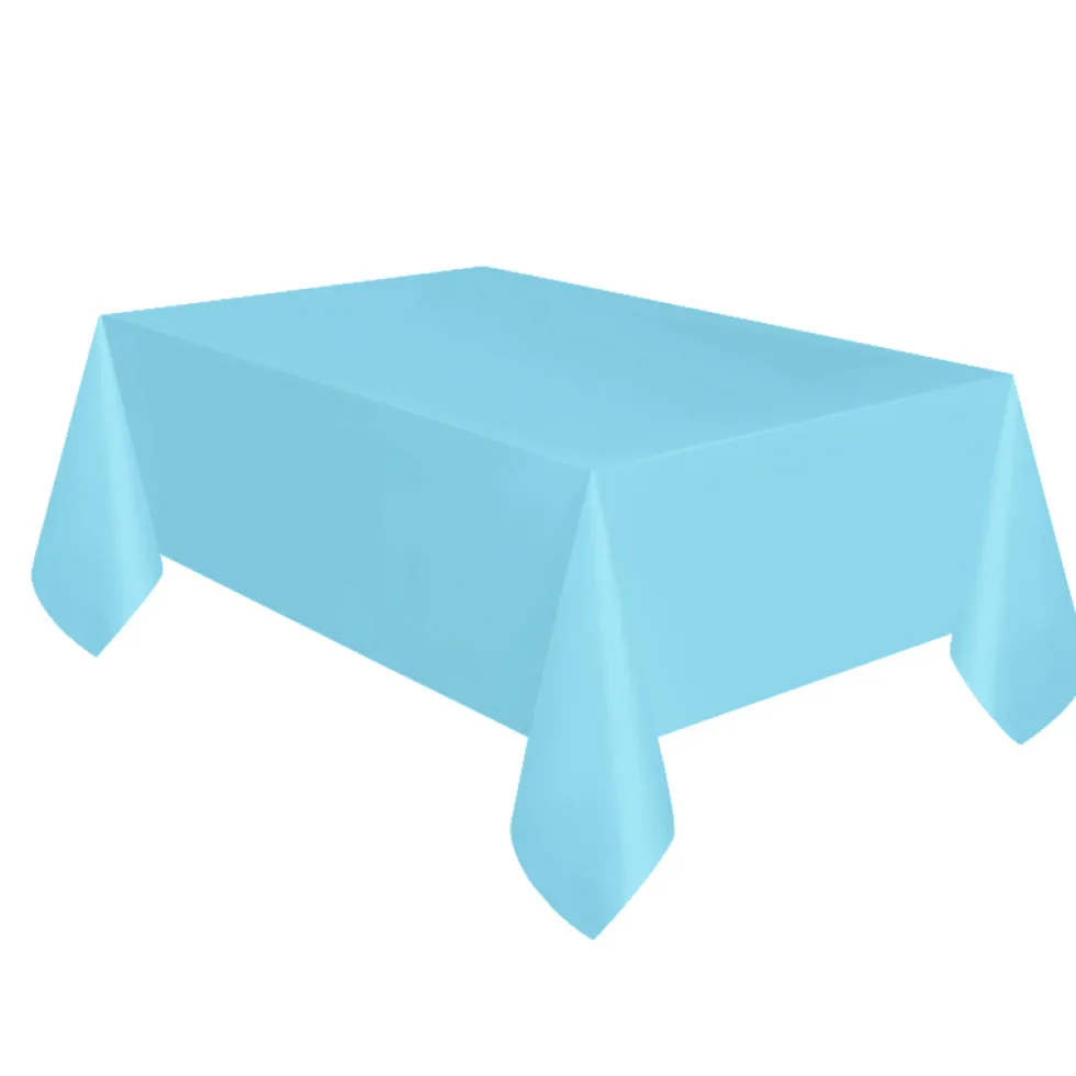 Mantel de Plástico Azul Claro