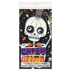 Mantel de Plástico Esqueleto Halloween