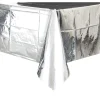 Mantel de plástico Metalizado Plata