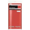 Mantel de Plástico Rectangular Rojo Metalizado 274 cm x 137 cm