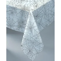 Mantel de Plástico Transparente Telaraña Halloween