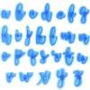 Marcadores de Letras Minúsculas para Galletas