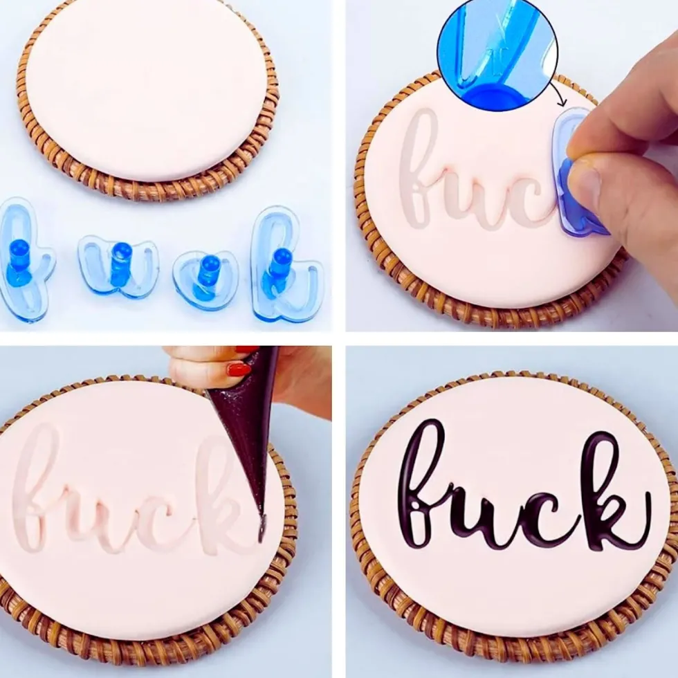 Marcadores de Letras, Números y Símbolos para Galletas