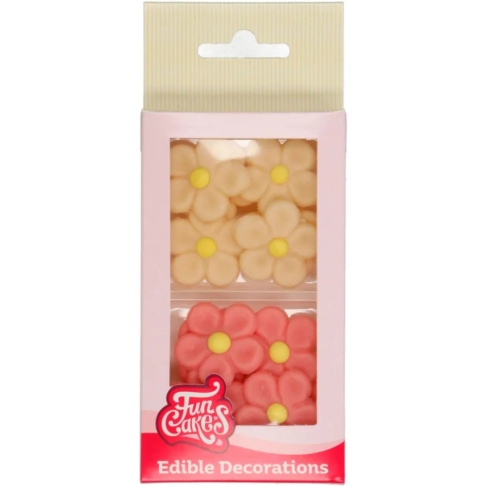 Margaritas de Mazapán Rosa y Blanco 12 ud