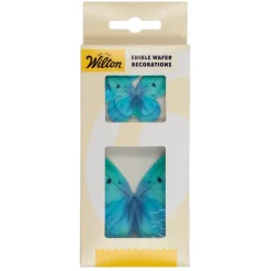 Mariposas Comestibles de Oblea Azules Ombre 8 ud - Wilton