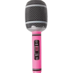 Micrófono Hinchable Rosa 45 cm