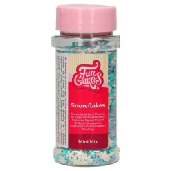Mini Copos de Nieve Azul y Blanco de Azúcar 50 gr - FunCakes