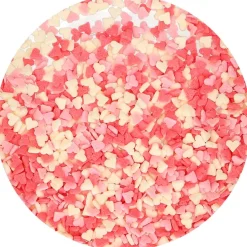 Mini Corazones Rosas, Blancos y Rojos de Azúcar 60 gr - FunCakes