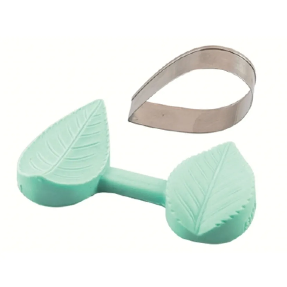 Mini Cortador Hoja con Molde Texturizador