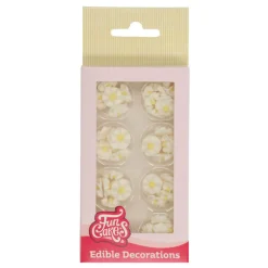 Mini Flores de Azúcar Blancas 56 ud