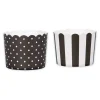 Mini Muffin Wrapper Negro y Blanco