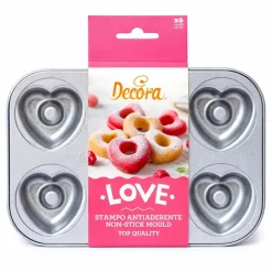 Molde de Acero Donuts Corazón 7,5 cm - Decora