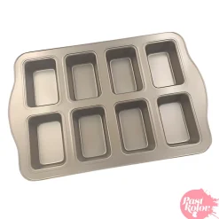 Molde de Acero Formas Rectangulares 8 Cavidades