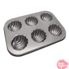Molde de Acero para 6 Magdalenas - Conchas