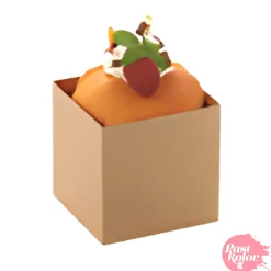 Molde de Cartón Horneable Forma de Cubo 6 cm