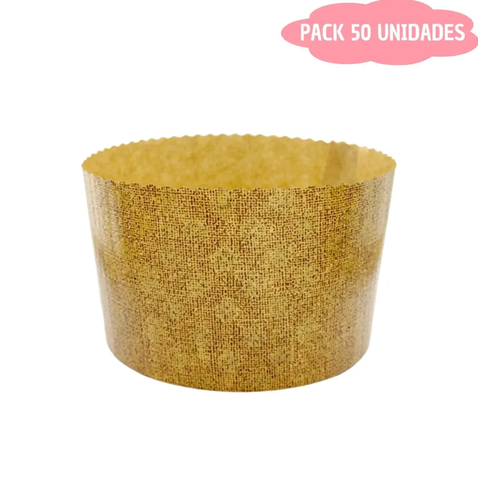 Molde de Papel para Panettone Mini 100 gr 50 Ud