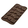 Molde de Silicona Botones Chocolate