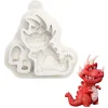 Molde de Silicona Dinosaurio T-Rex 7 cm