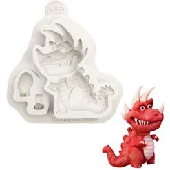 Molde de Silicona Dinosaurio T-Rex 7 cm